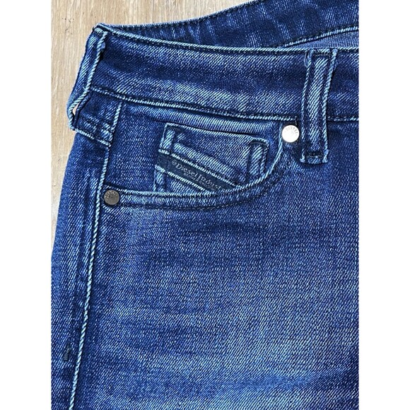 Diesel Jeans Women 27x32 Grupee Super Slim Skinny Low Waist Blue @Bagjean - Picture 6 of 7
